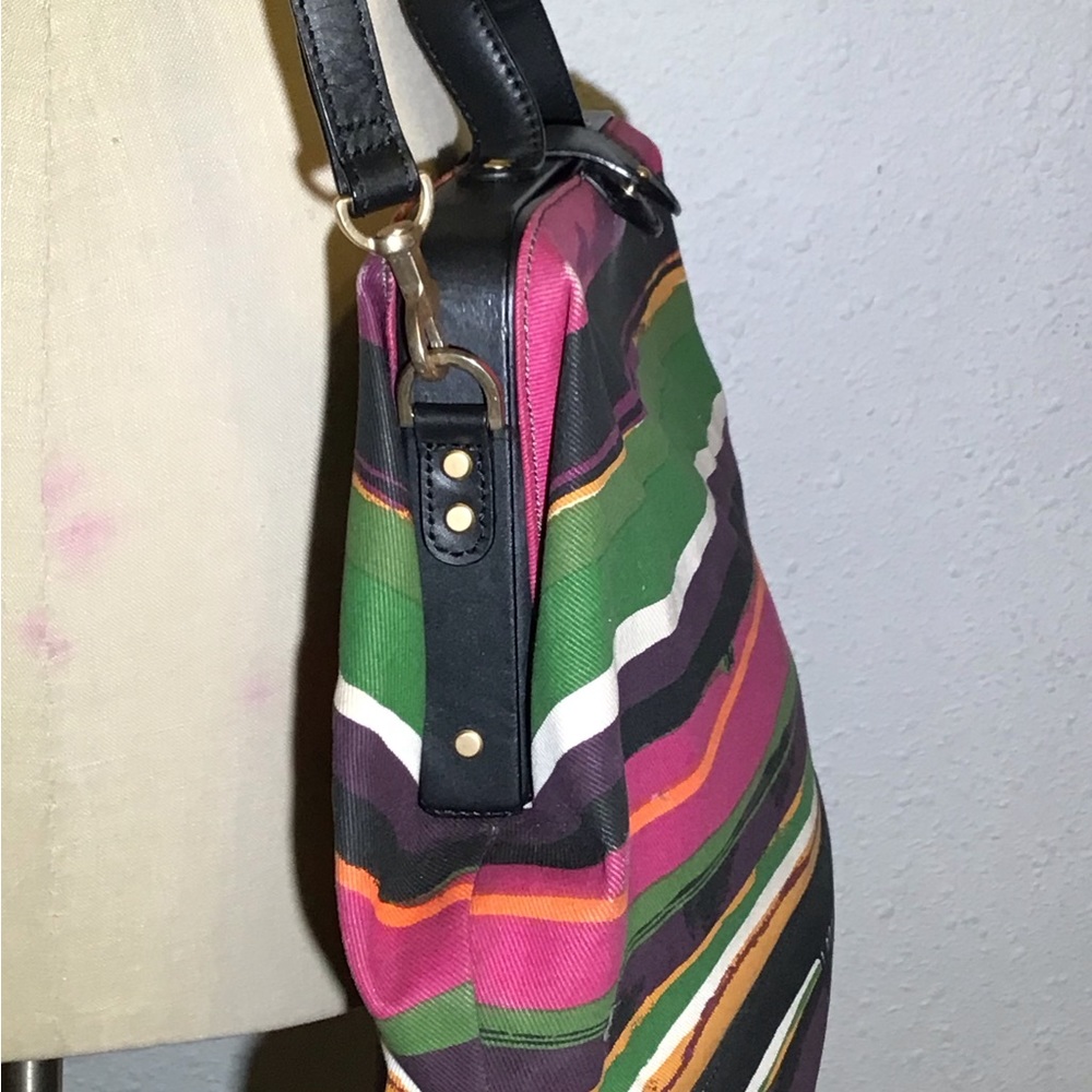 Kate Spade Saturday Sunset Stripe Bowler Satchel bag - Picture 6 of 9